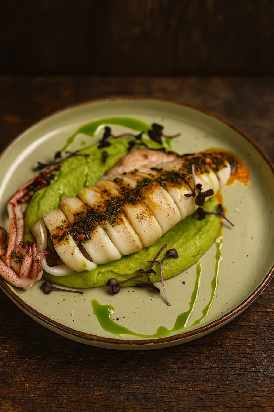 Calamar a la Brasa — Arrels del Foc, restaurant argentí a Martinet